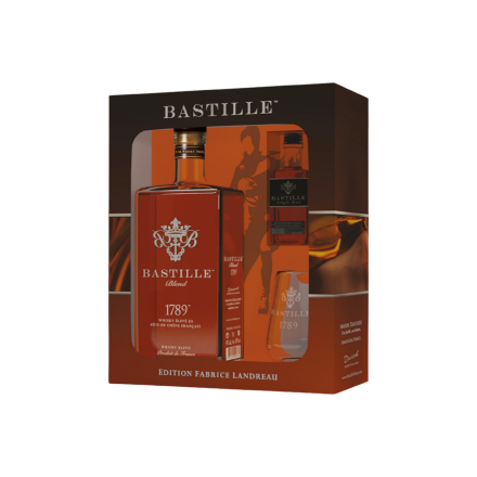 Bastille 1789 Coffret Landreau + Verre Blended Whisky Français 40°
