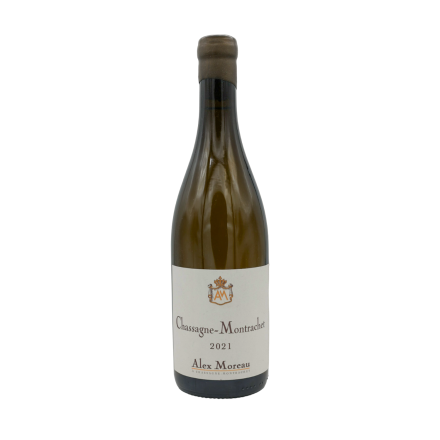 Vin Moreau Alex 2021 Blanc Chassagne Montrachet bouteille