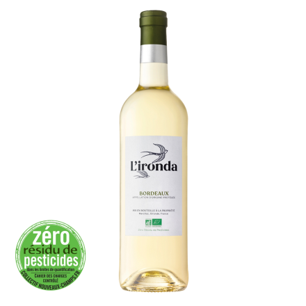 Bouteilles L'Ironda Blanc 2021 Bio Bordeaux
