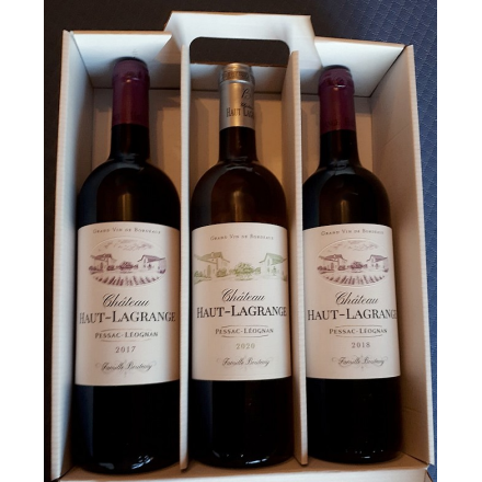 Bouteilles Château Haut Lagrange Coffret Découverte 3 Bouteilles Bordeaux