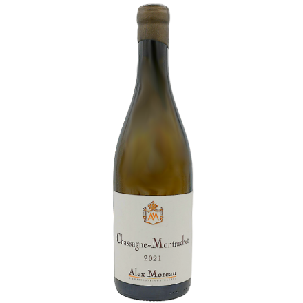 Vin Moreau Alex 2021 Blanc Chassagne Montrachet bouteille