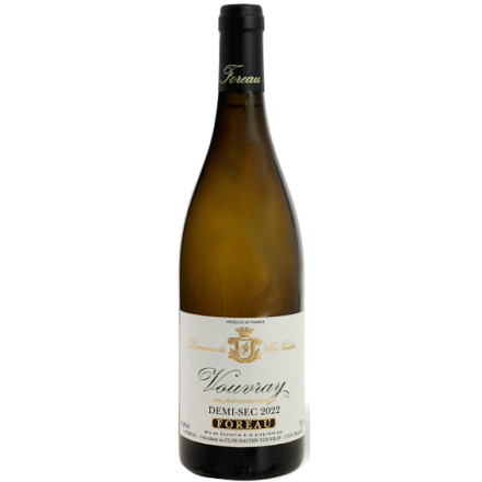 Foreau Vouvray Demi Sec 2022 Blanc vin bouteille