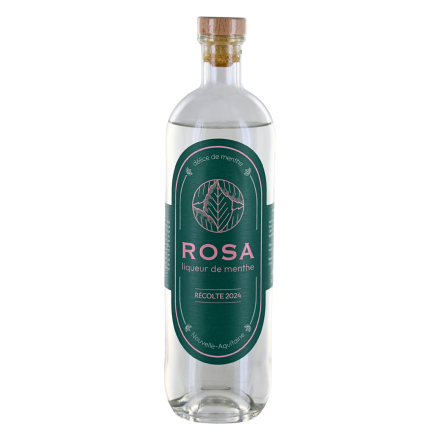 Bouteille Liqueur de Menthe Rosa spiritueux maison mounicq